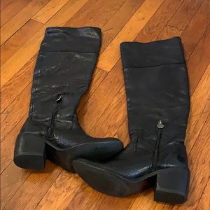 Knee high leather boots size 6